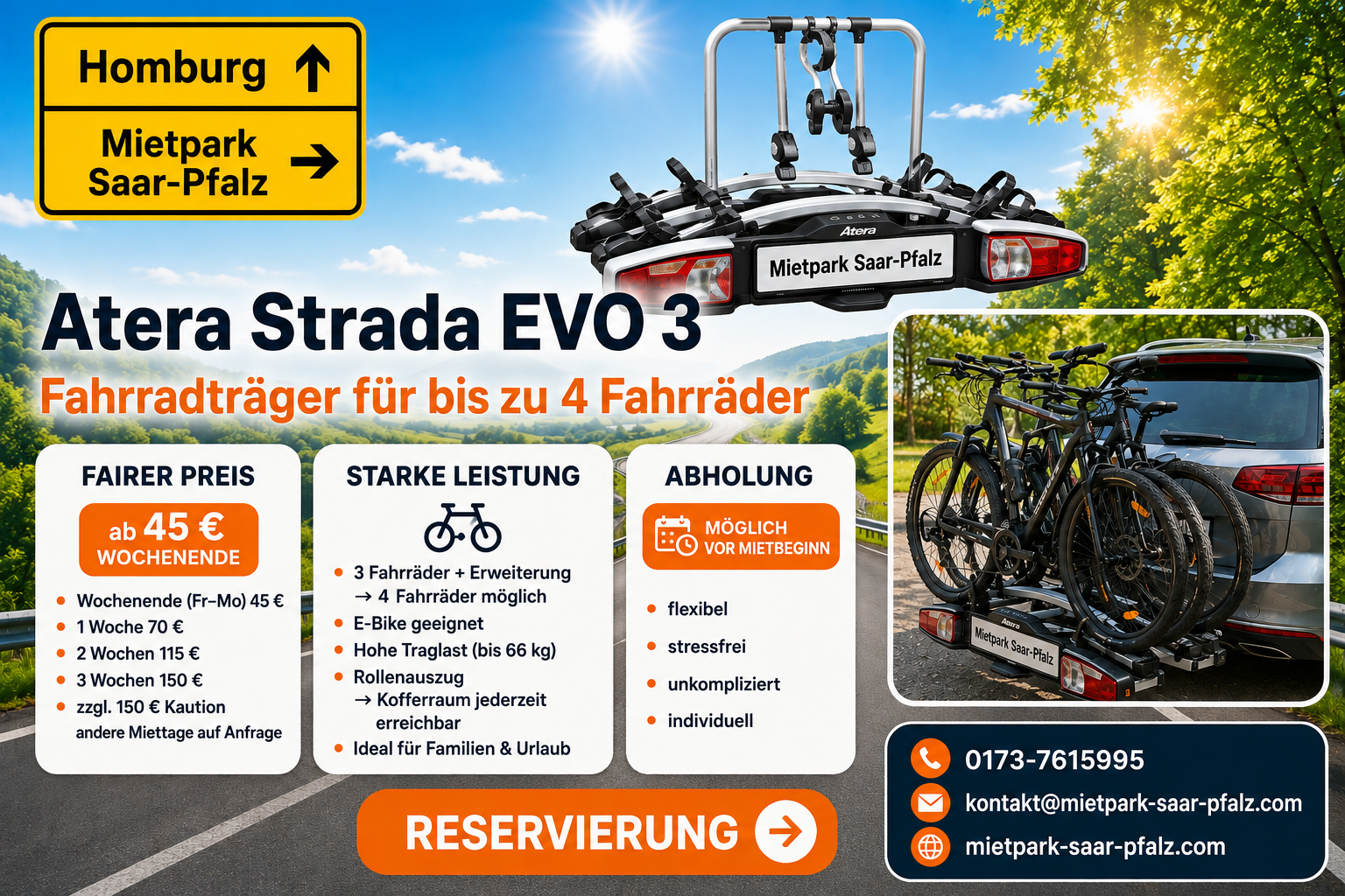 Fahrradträger Atera Strada EVO 3 - Vorschaubild 1 von 5